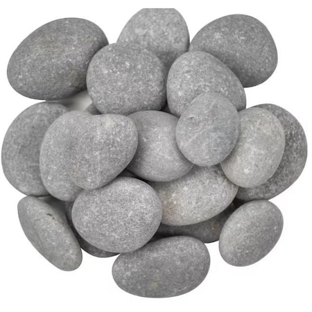 Msi Gray Gravel Pebbles 0.5 cu. Ft . per Bag 0.75 in. to 1.25 in. Bagged Landscape Rock, 55PK ZOR-LSC-0177P